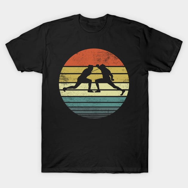 Fencer Fencing Retro Vintage Silhouette T-Shirt by stayilbee